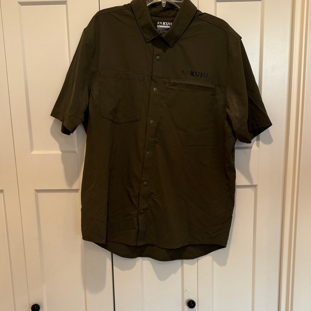 KUIU Men's Dark Green Casual Shirt